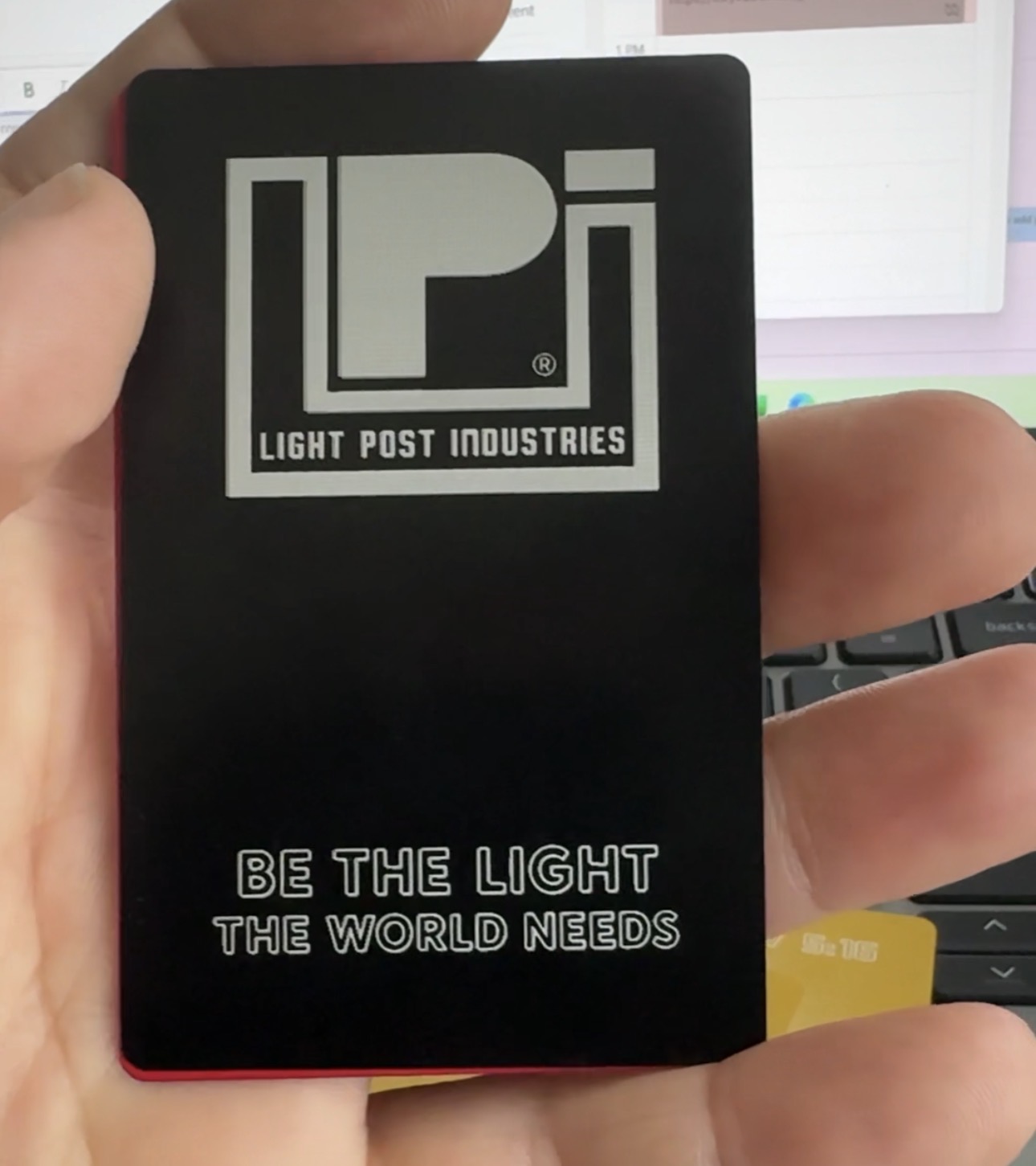 Anodized Aluminum Business Cards